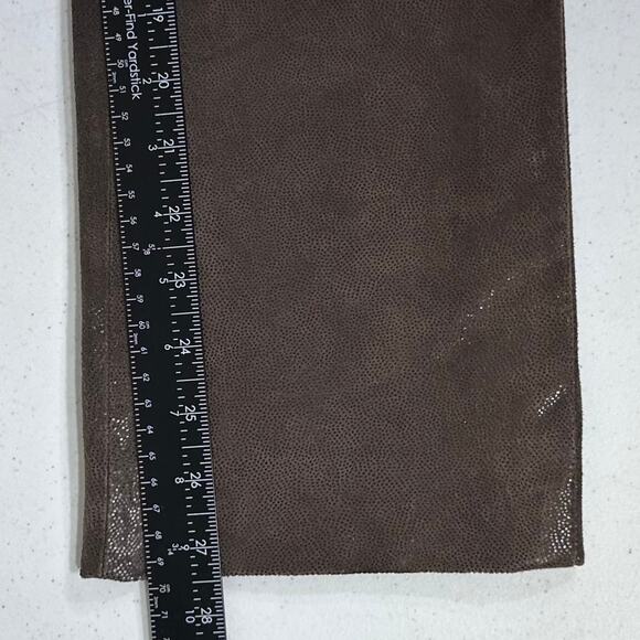 For Joseph Suede Pants Size 28 Brown Leather Straight Leg Lined READ - Picture 11 of 14